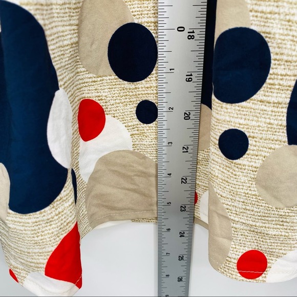 LASERA LINE Navy Red Polka Dot A-Line Skirt - Picture 6 of 6